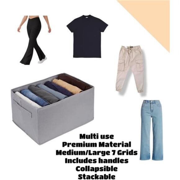 2 pack Clothes Organizer and Storage Drawer Organizer - Picture 6 of 6